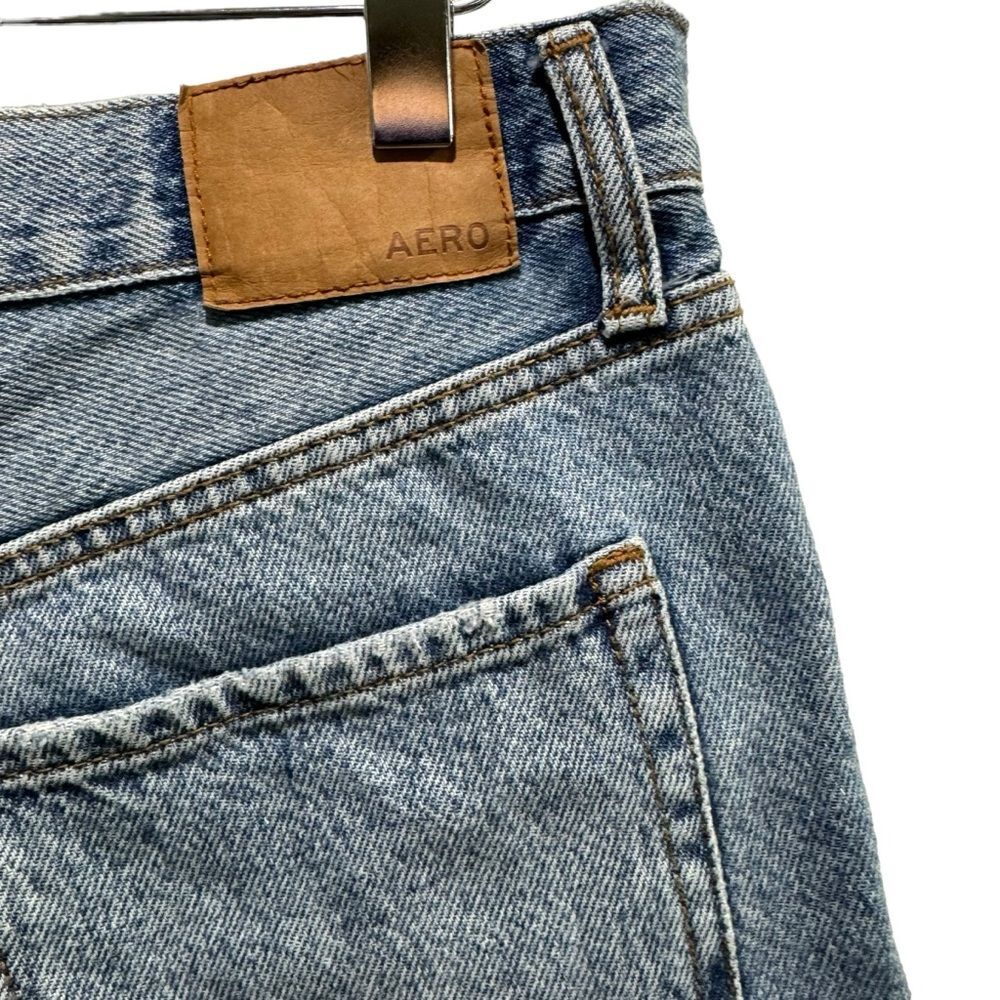 Aeropostale Denim Skater Shorts Distressed Vintage 90s Slouchy High Rise - Picture 8 of 12
